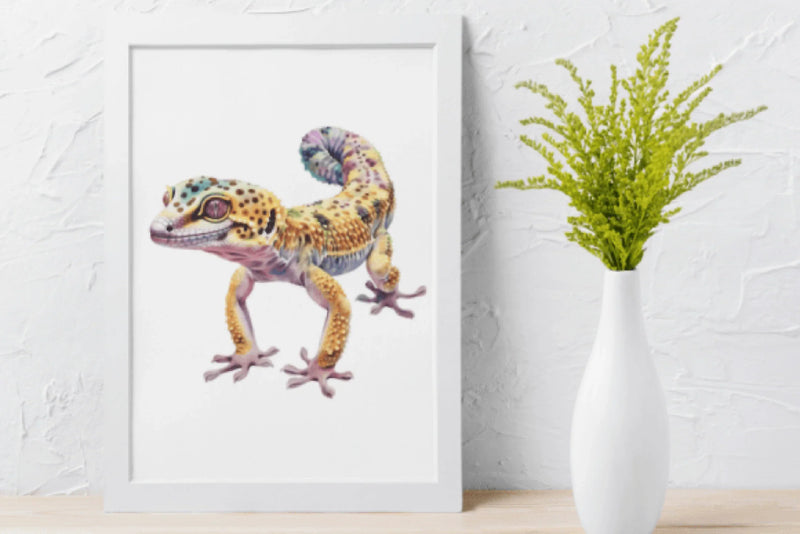 Vibrant Leopard Gecko Clipart Bundle - CraftNest - Digital Crafting and Art