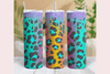 Leopard Glitter Drippy Tumbler Wrap Bundle