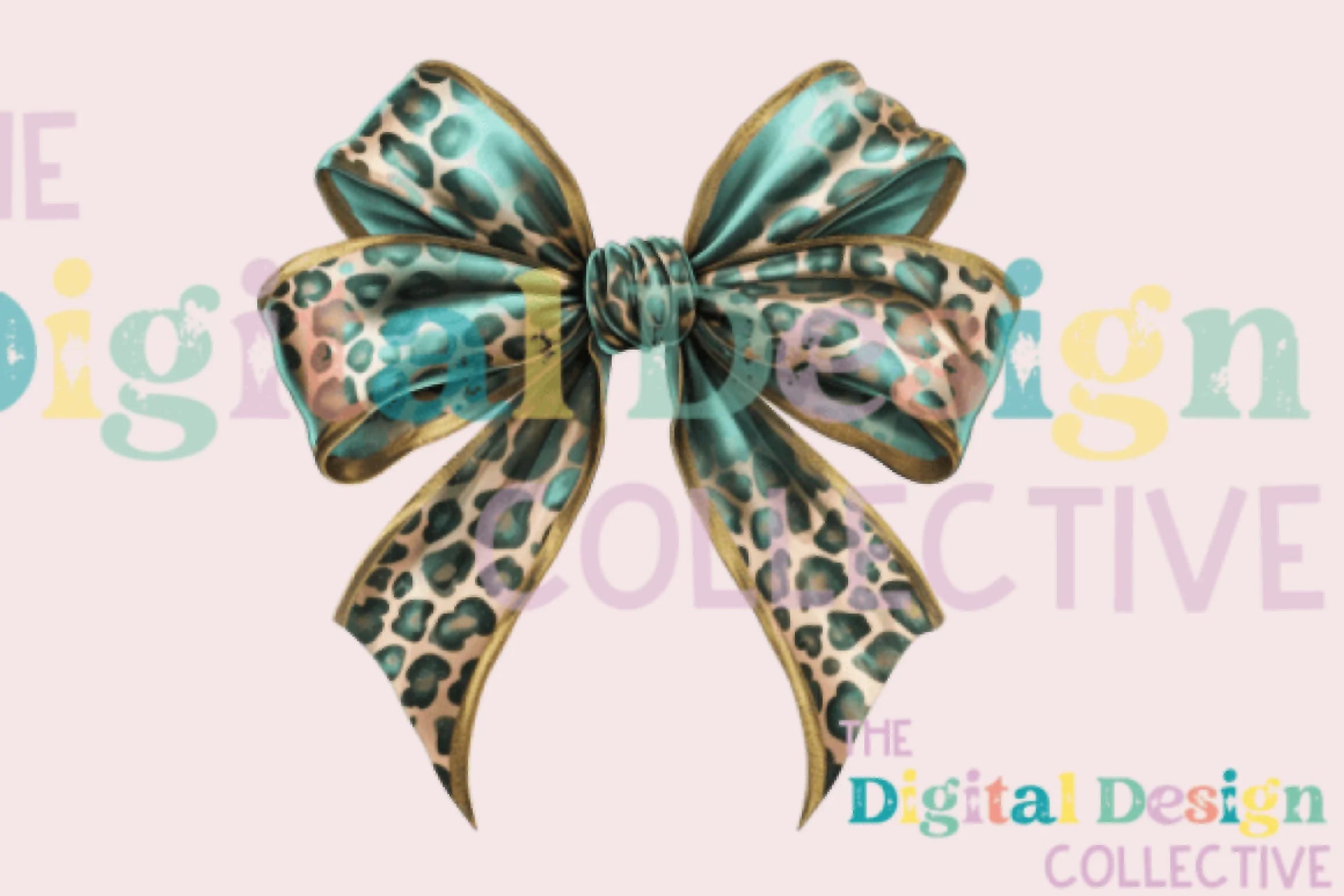 Leopard Turquoise Western Coquette Bow Clipart Bundle - CraftNest - Digital Crafting and Art