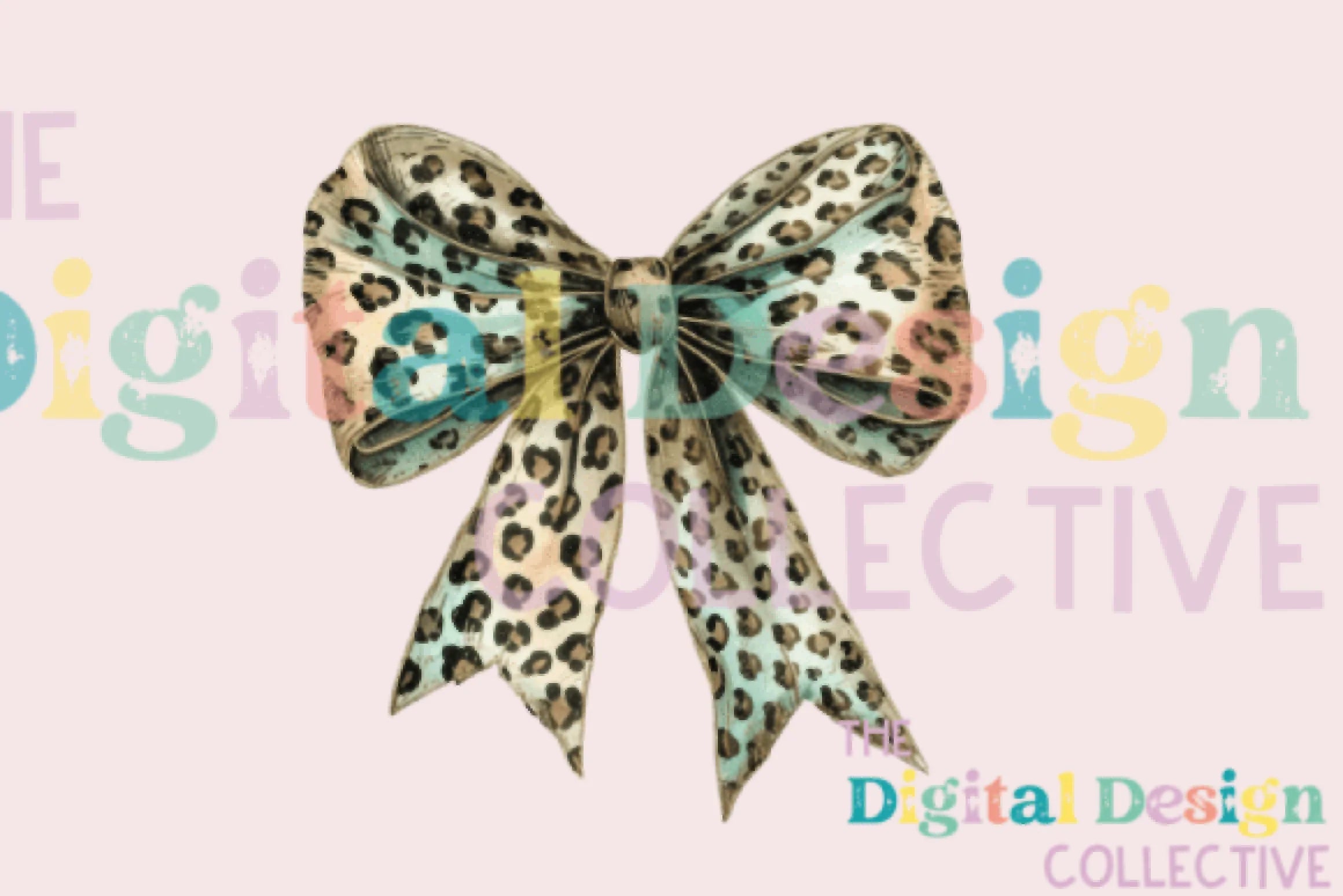 Leopard Turquoise Western Coquette Bow Clipart Bundle - CraftNest - Digital Crafting and Art
