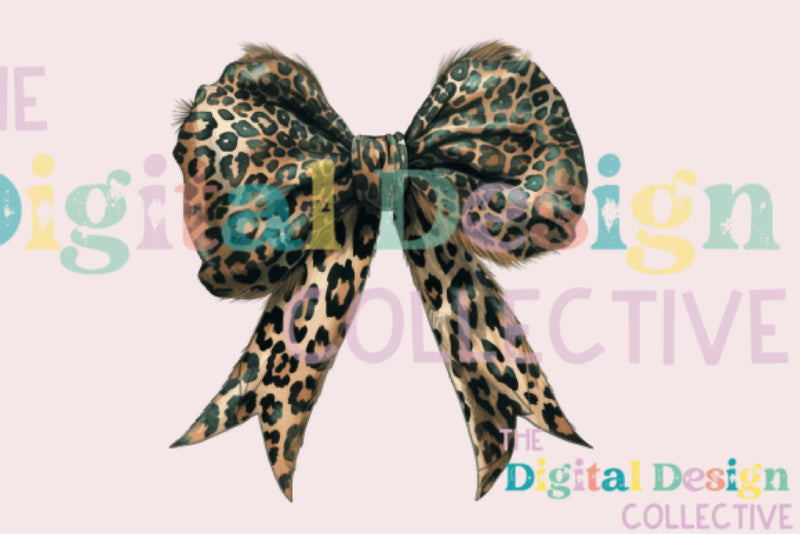 Leopard Turquoise Western Coquette Bow Clipart Bundle - CraftNest - Digital Crafting and Art