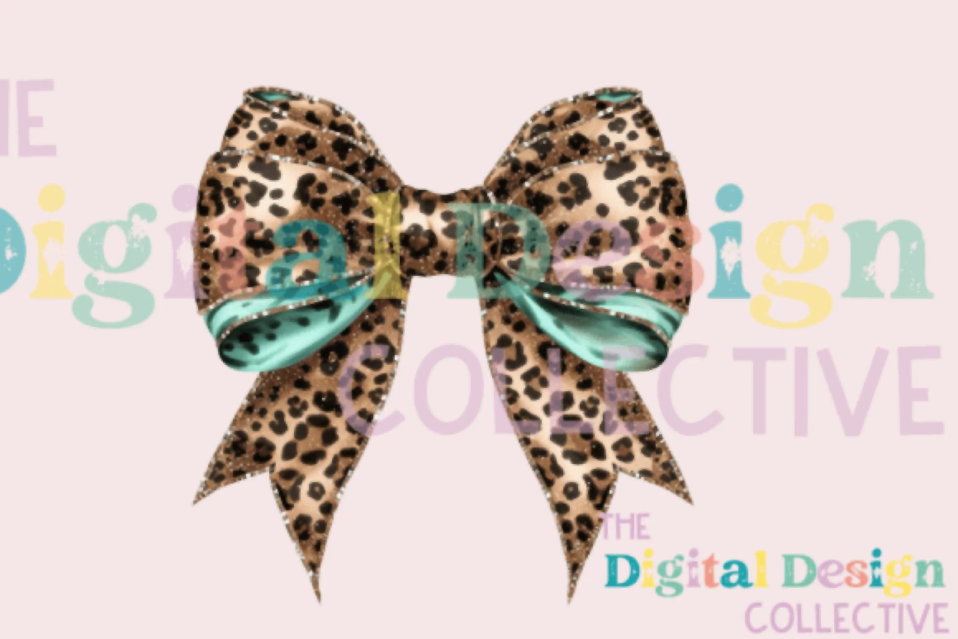 Leopard Turquoise Western Coquette Bow Clipart Bundle - CraftNest - Digital Crafting and Art