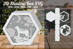 Leopard in Forest 3D Shadow Box SVG Bundle - CraftNest - Digital Crafting and Art