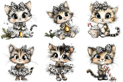Leopard Print Cat Clipart Bundle - CraftNest - Digital Crafting and Art