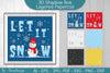 Let it Snow 3D Shadow Box Layered Papercut SVG Bundle