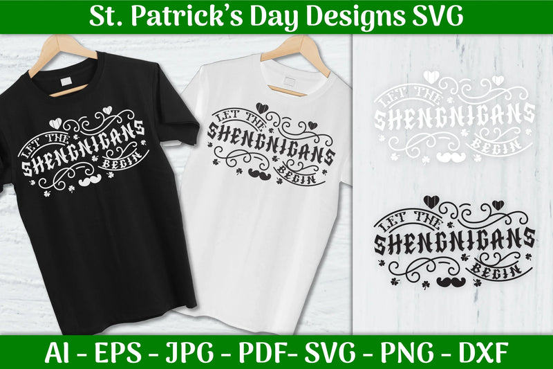 Let The Shenanigans St Patrick's Day SVG Bundle - CraftNest - Digital Crafting and Art