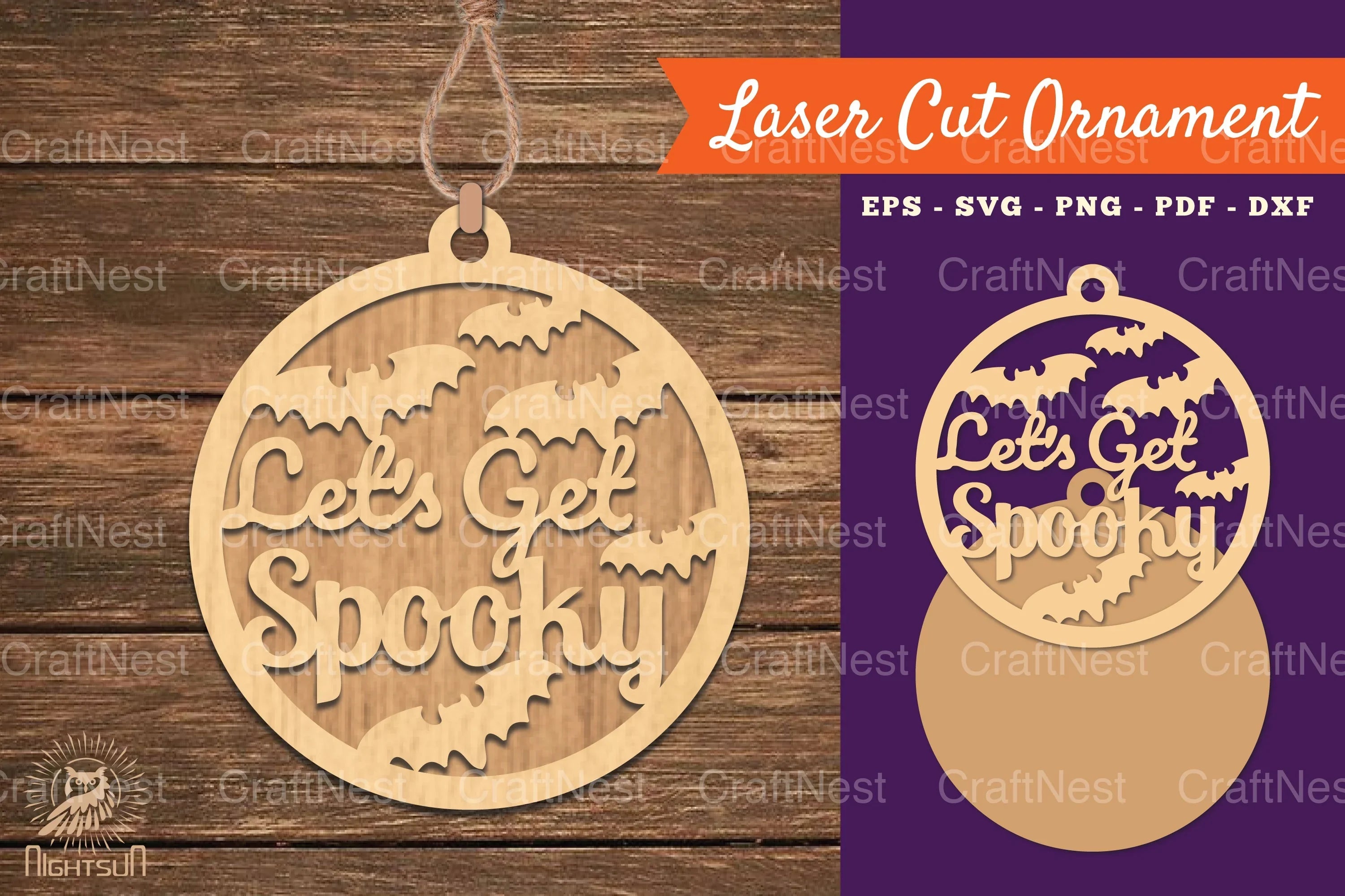 Let's Get Spooky Laser Cut Ornament SVG Bundle - CraftNest - Digital Crafting and Art