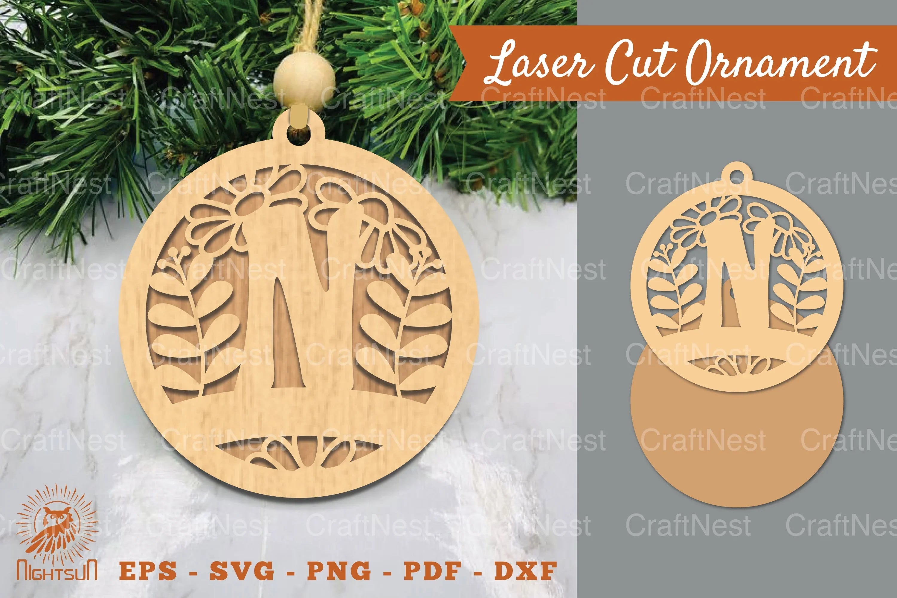 Letter N Laser Cut Ornament Clipart Bundle - CraftNest - Digital Crafting and Art
