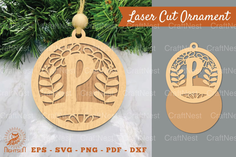 Letter P Laser Cut Ornament Clipart Bundle - CraftNest - Digital Crafting and Art