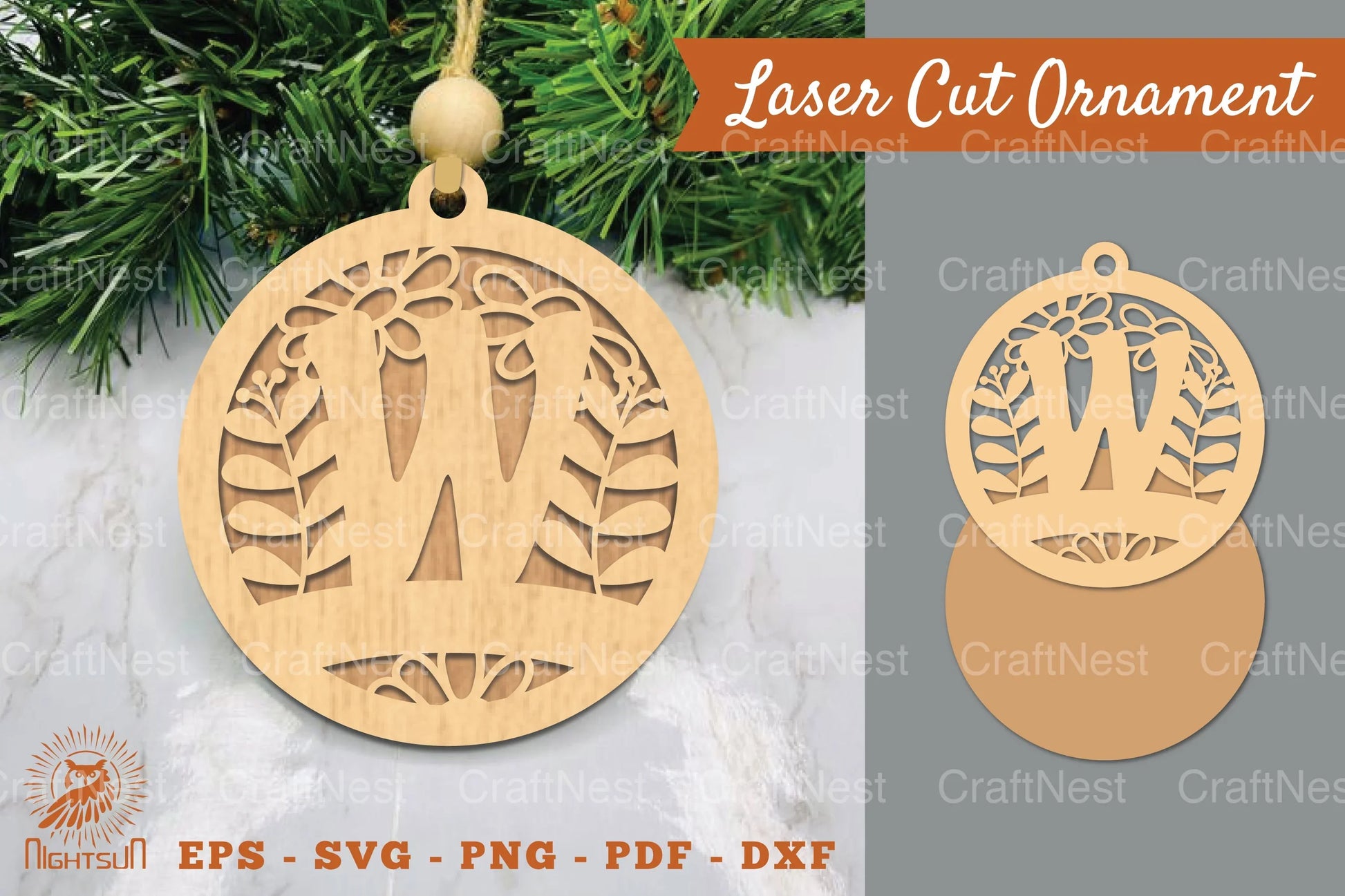 Letter W Laser Cut Ornament Clipart Bundle - CraftNest - Digital Crafting and Art