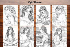 Librarian Coloring Books - CraftNest - Digital Crafting and Art