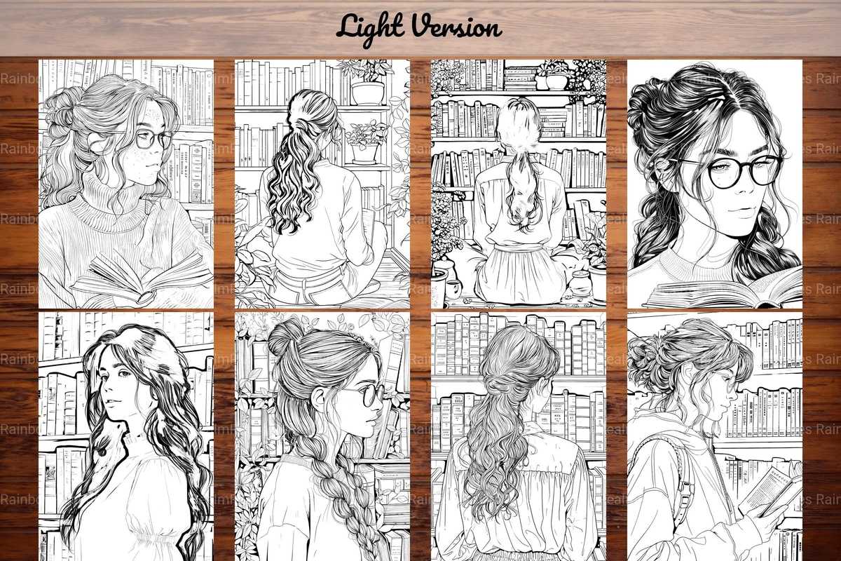 Librarian Coloring Books - CraftNest - Digital Crafting and Art