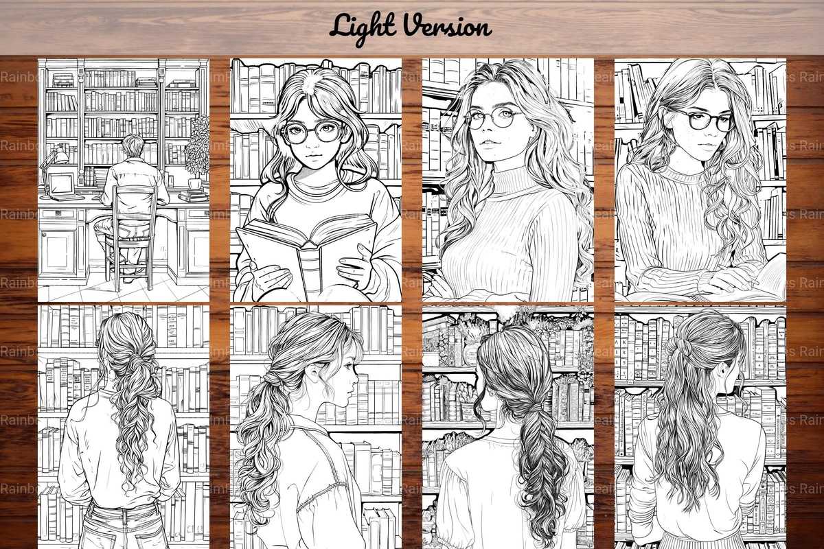 Librarian Coloring Books - CraftNest - Digital Crafting and Art