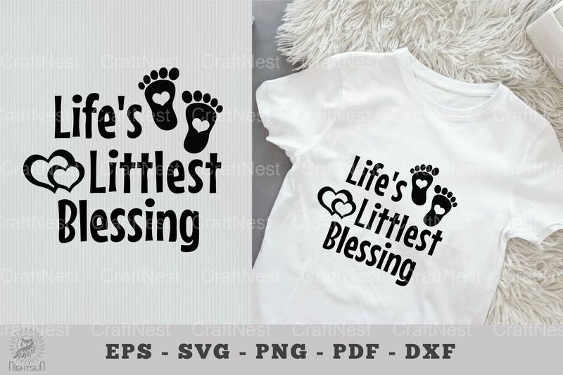Life's Littlest Blessings: Baby Quotes SVG Bundle - CraftNest - Digital Crafting and Art