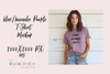 Heather Purple Bella Canvas Tee Clipart Bundle