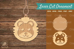 Lion Laser Cut Ornament SVG Bundle - CraftNest - Digital Crafting and Art