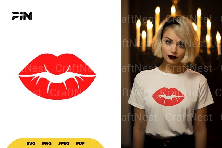 Lips SVG Bundle - CraftNest - Digital Crafting and Art
