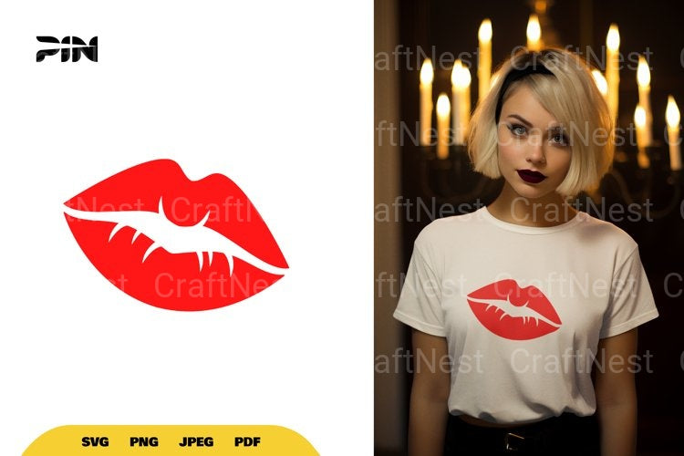 Lips SVG Bundle - CraftNest - Digital Crafting and Art