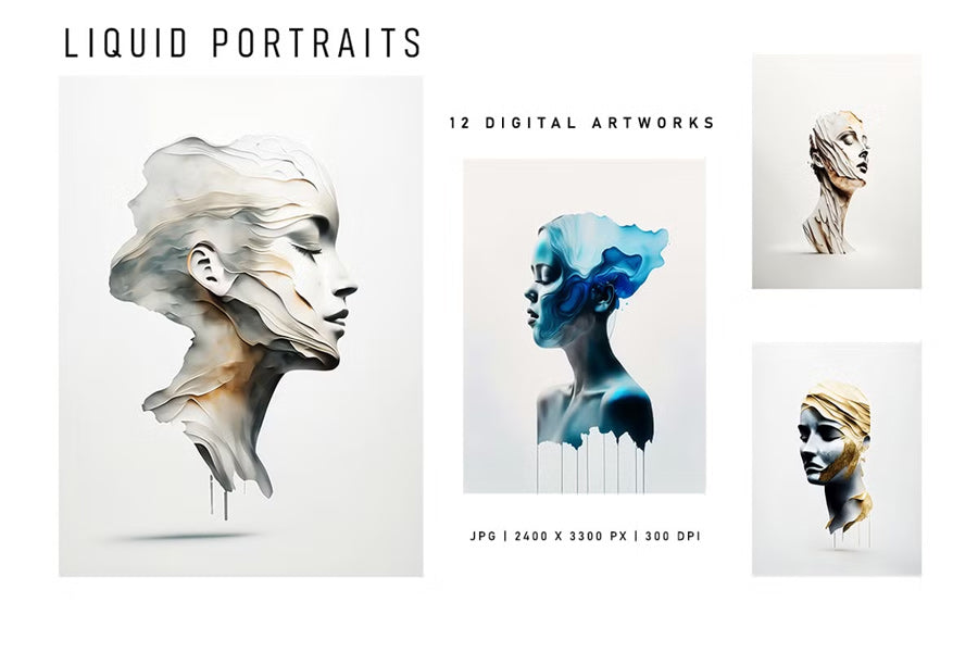 Liquid Portraits - Wall Art