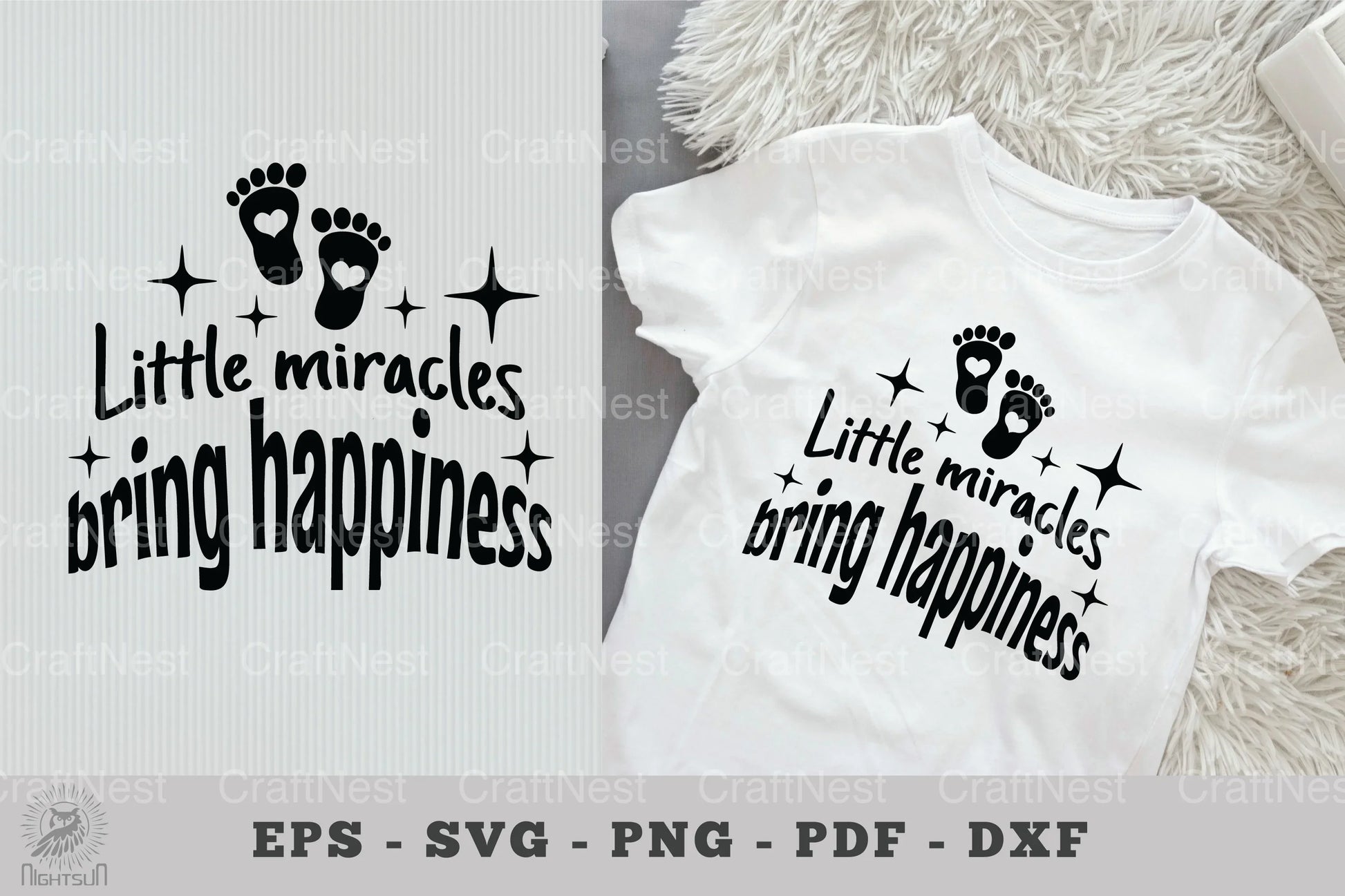 Little Miracles Baby Quotes Clipart Bundle - CraftNest - Digital Crafting and Art