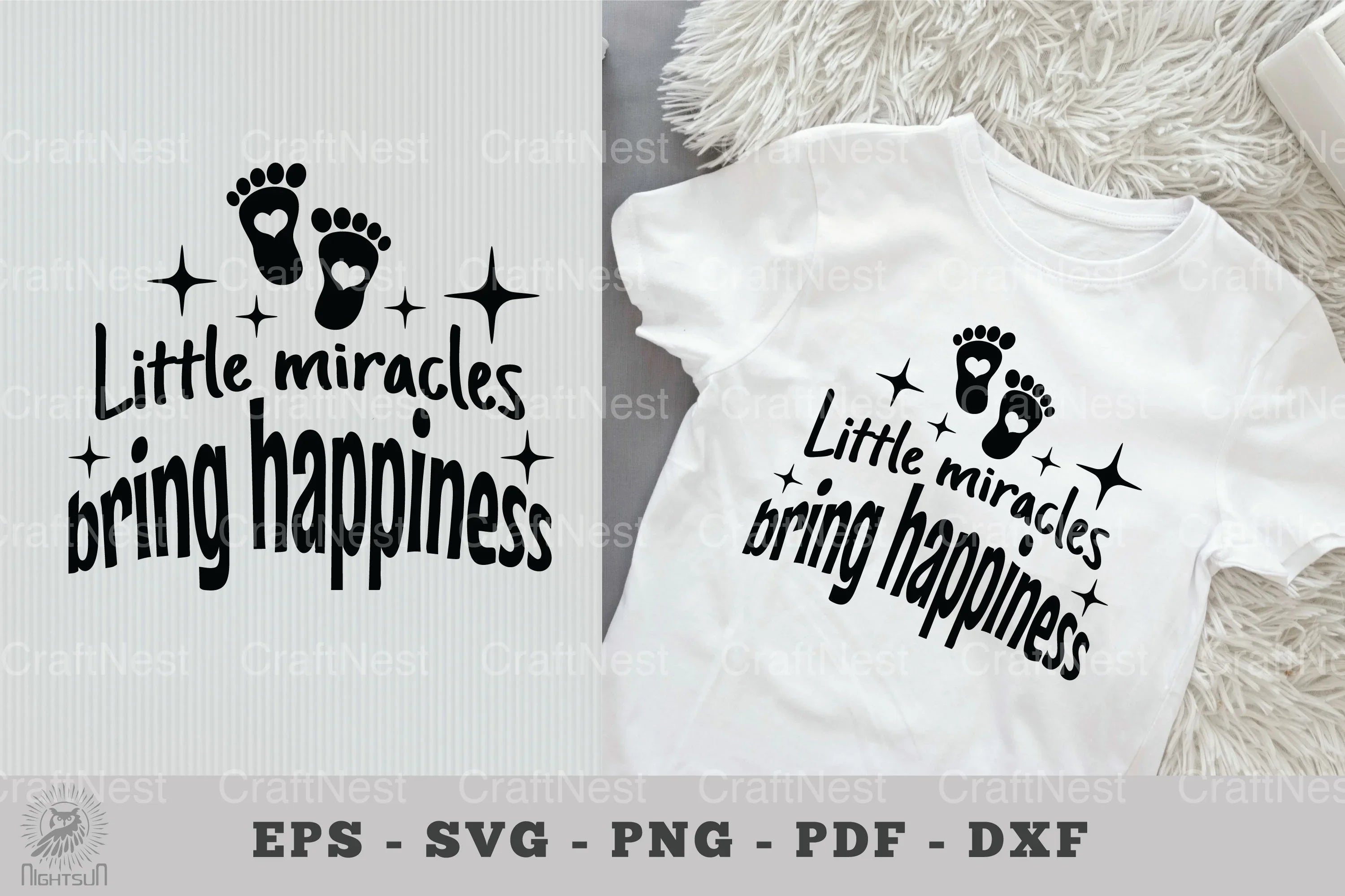 Little Miracles Baby Quotes Clipart Bundle - CraftNest - Digital Crafting and Art