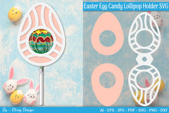 Lollipop Holder Easter Egg SVG Bundle 12 - CraftNest - Digital Crafting and Art