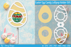 Lollipop Holder Easter Egg SVG Bundle 13 - CraftNest - Digital Crafting and Art