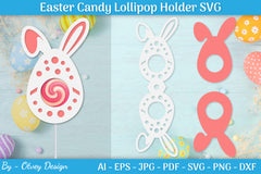 Lollipop Holder Easter Egg SVG Bundle 7 - CraftNest - Digital Crafting and Art