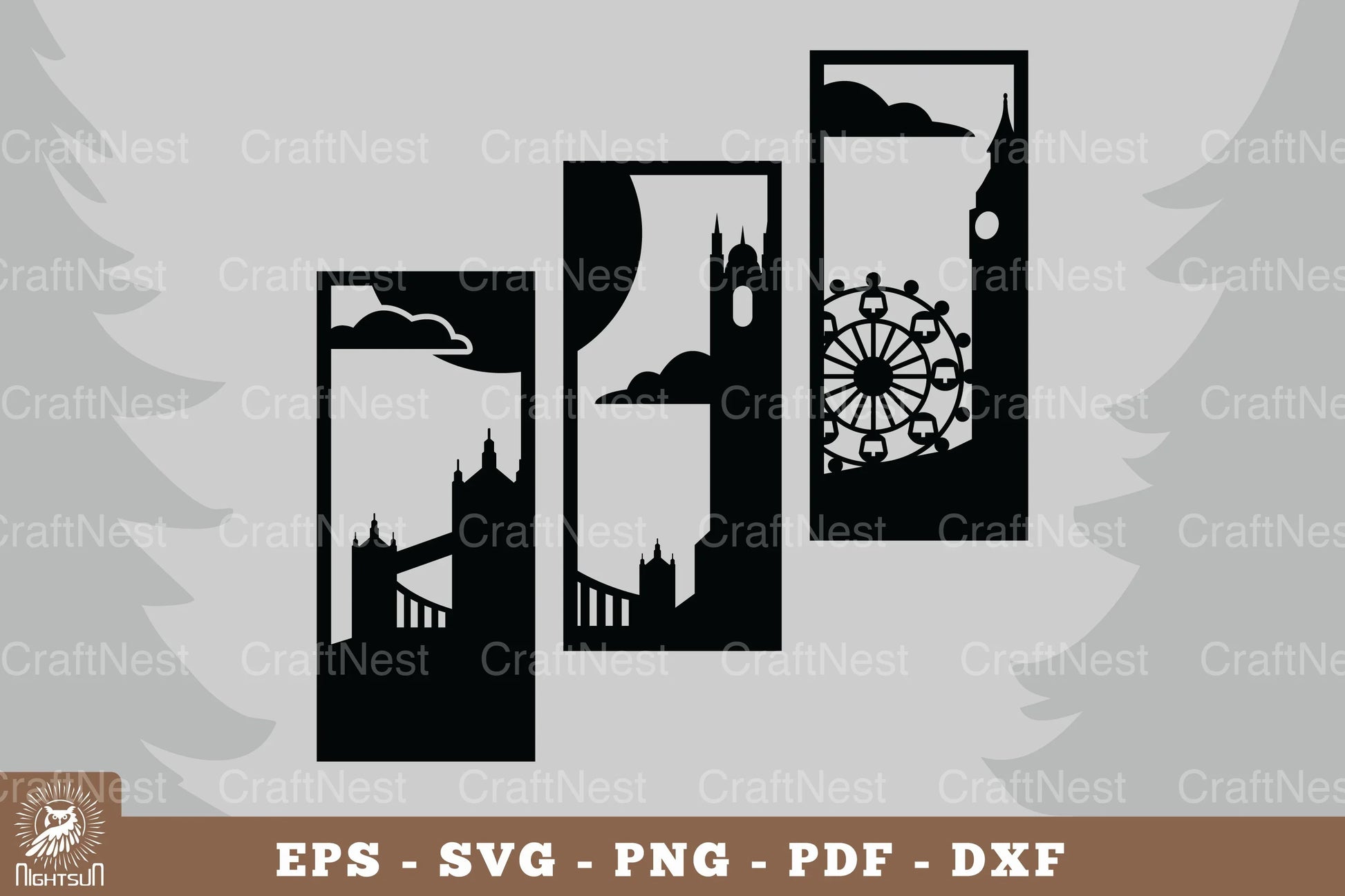 London City View Home Decor Clipart Bundle - CraftNest - Digital Crafting and Art