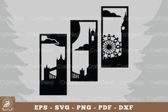 London City View Home Decor Clipart Bundle - CraftNest - Digital Crafting and Art