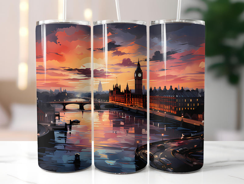 London England 3 Tumbler Wrap - CraftNest