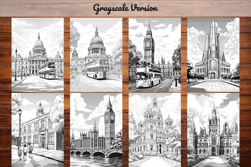 London England Coloring Books - CraftNest