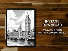 London England Coloring Books - CraftNest