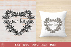 Lotus Flowers Monogram SVG Bundle - CraftNest - Digital Crafting and Art