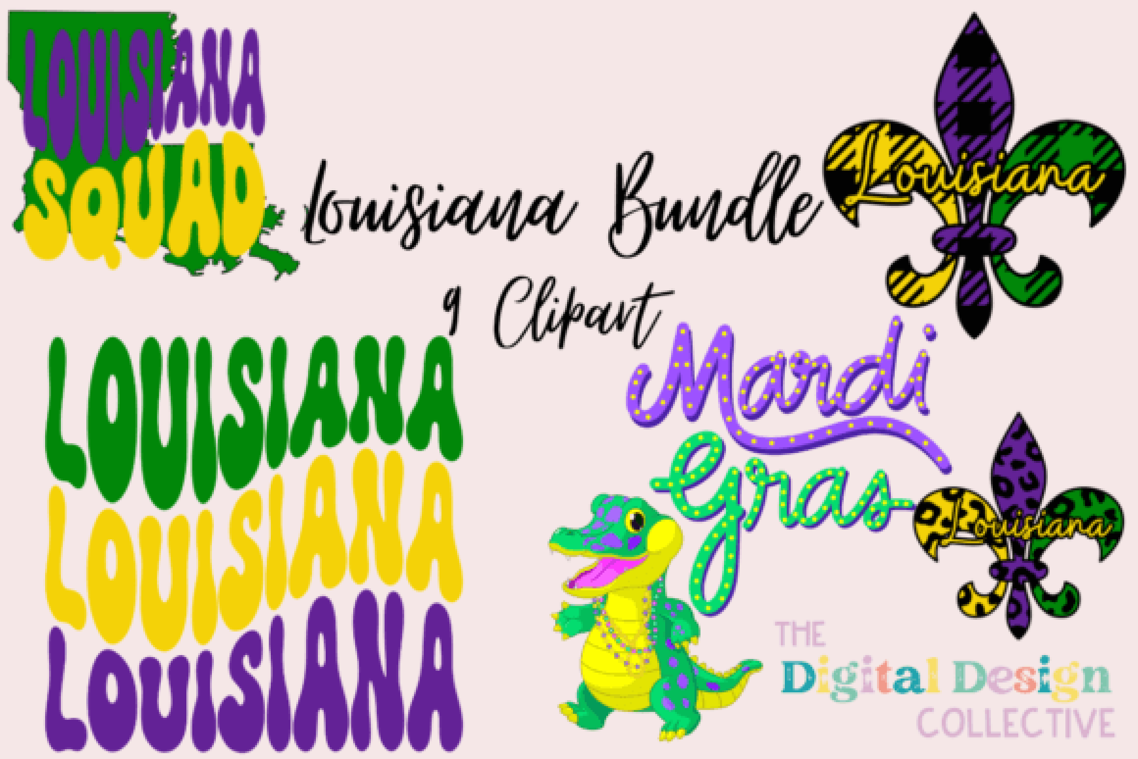 Louisiana Clipart Bundle