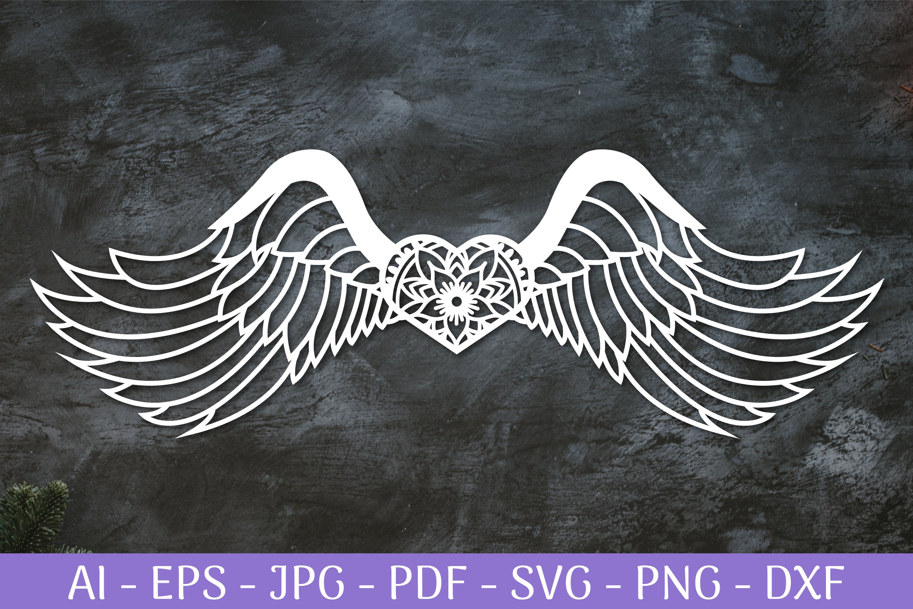 Love Angel Wings Papercut SVG Bundle - CraftNest - Digital Crafting and Art