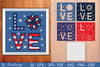 Love Sunflower USA Shadow Box Layered Papercut SVG Bundle
