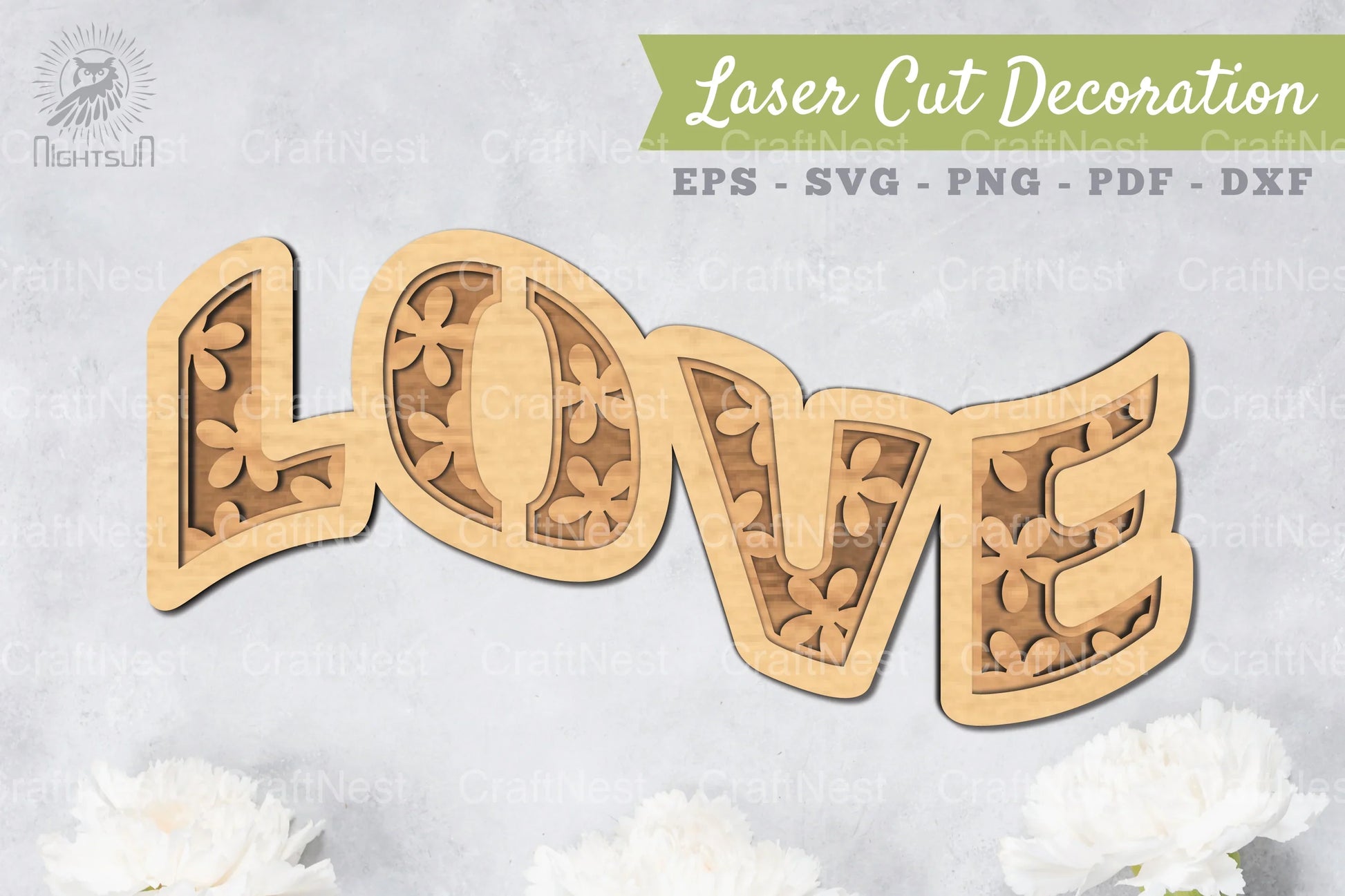 Love 3D Lasercut Decoration Clipart Bundle - CraftNest - Digital Crafting and Art