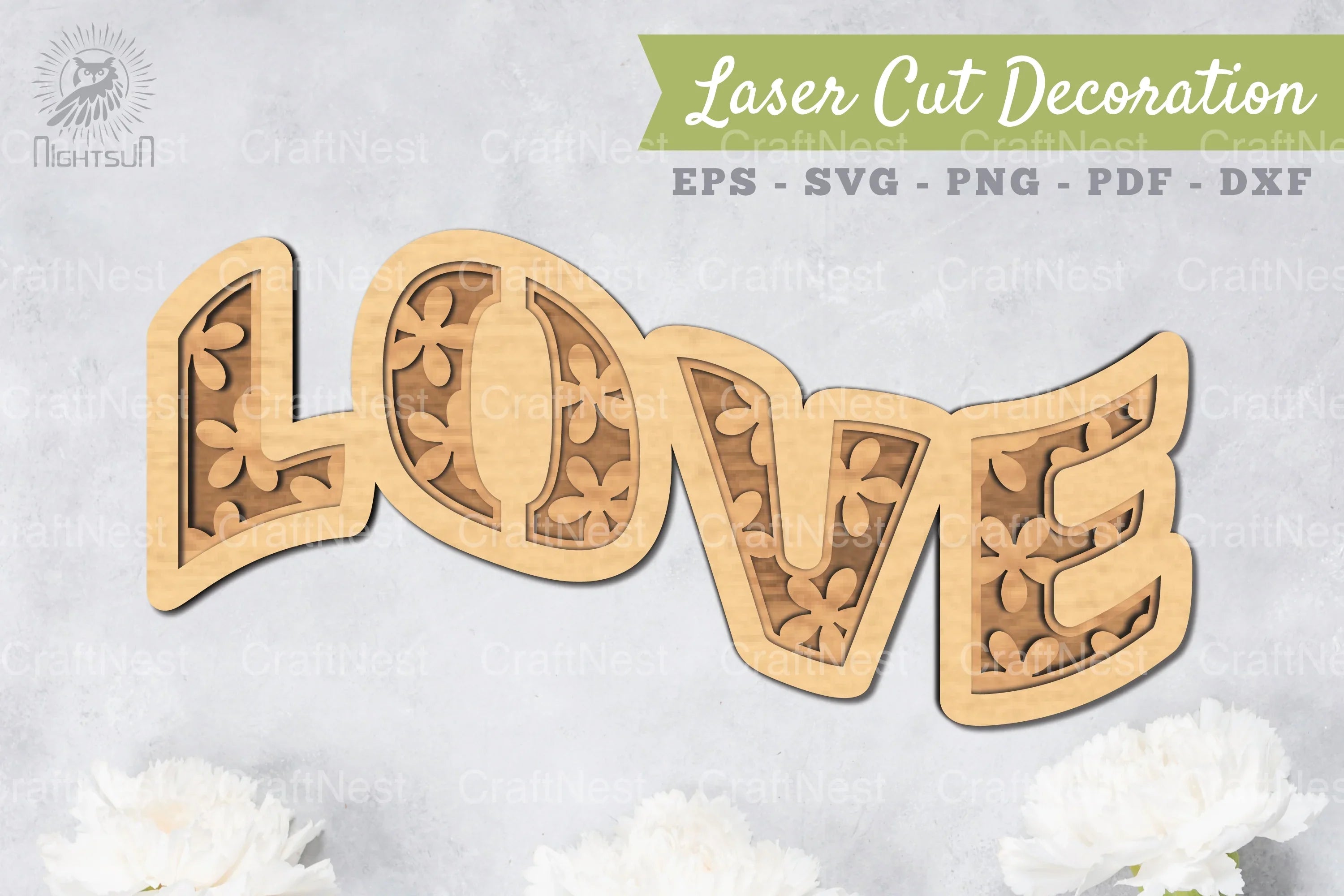Love 3D Lasercut Decoration Clipart Bundle - CraftNest - Digital Crafting and Art