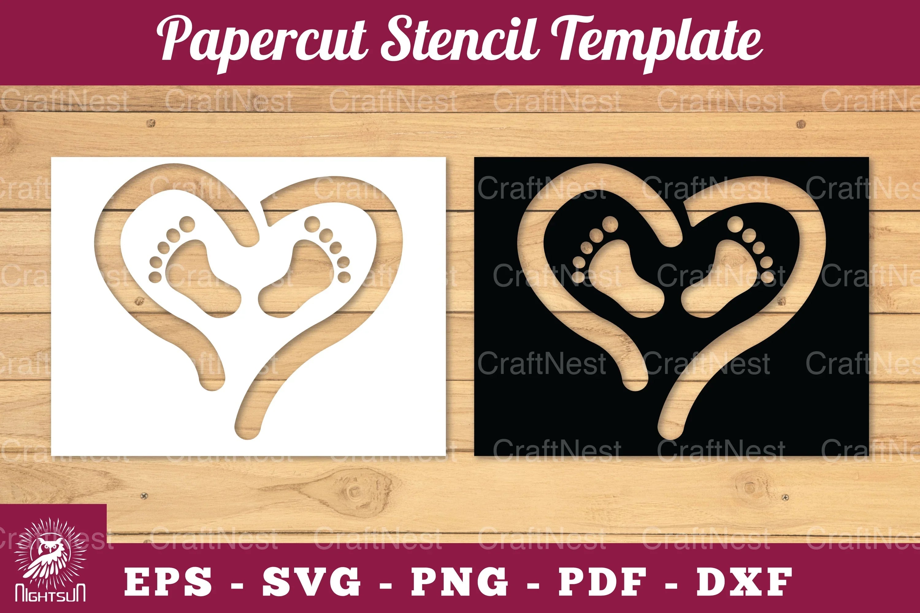 Love Baby Paper Cut Stencil Clipart Bundle - CraftNest - Digital Crafting and Art