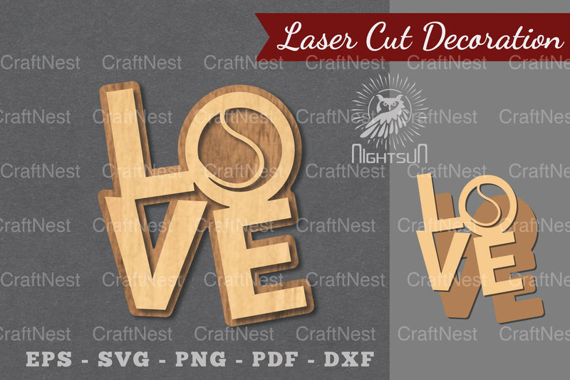 Love Baseball Laser Cut Decoration Clipart Bundle - CraftNest - Digital Crafting and Art
