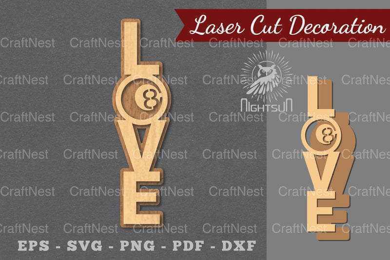 Love Billiard Laser Cut Decoration Clipart Bundle - CraftNest - Digital Crafting and Art
