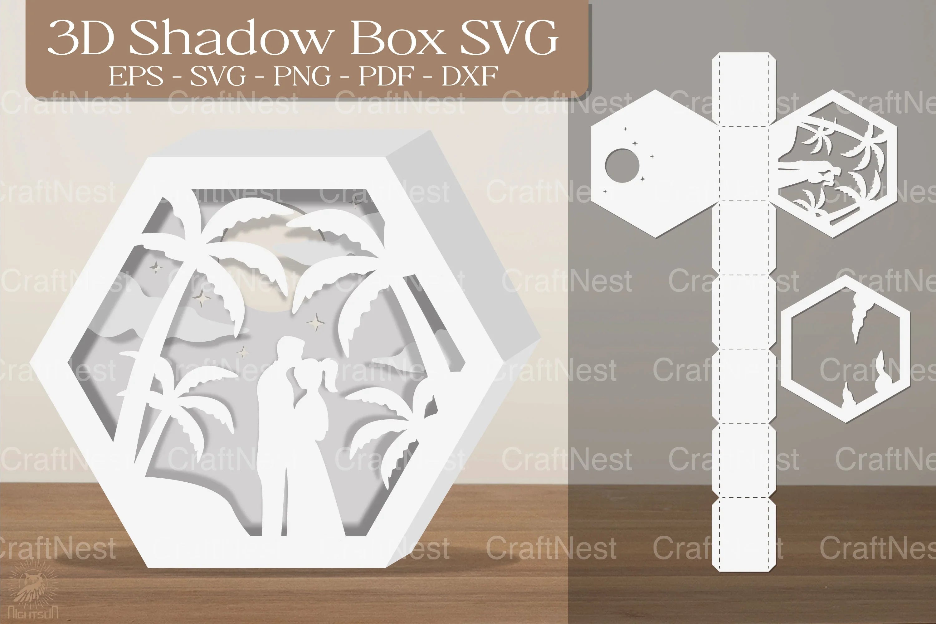 Love Couple 3D Shadow Box Clipart Bundle - CraftNest - Digital Crafting and Art