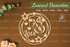 Love Laser Cut Decoration Clipart Bundle - CraftNest - Digital Crafting and Art