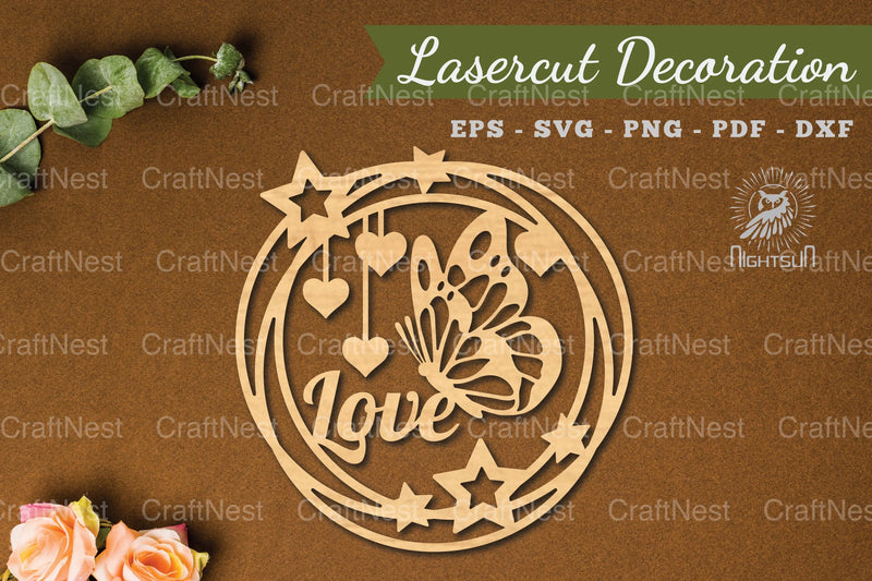 Love Laser Cut Decoration Clipart Bundle - CraftNest - Digital Crafting and Art