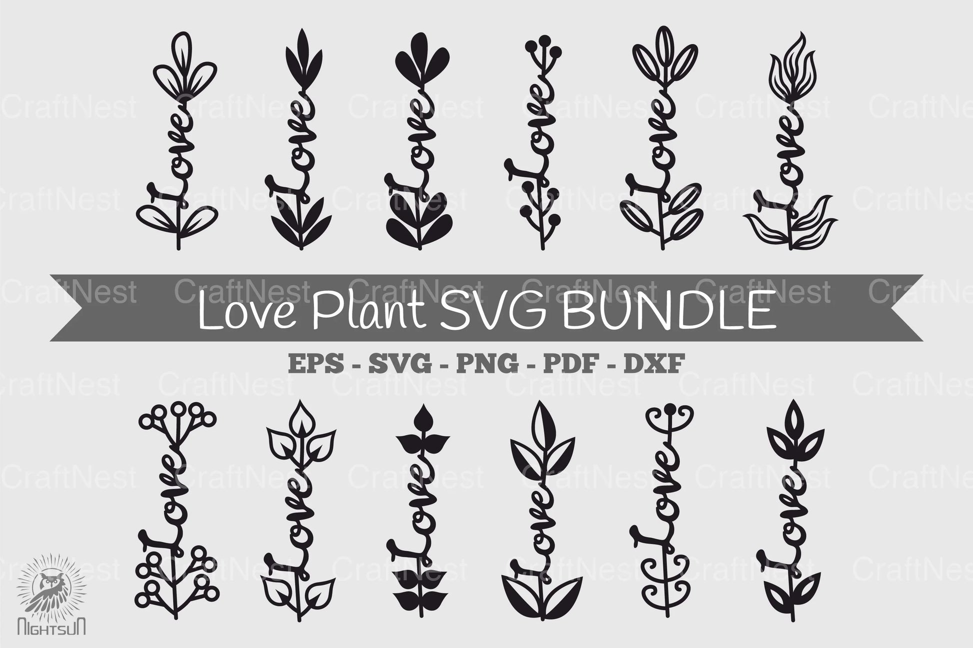 Love Plant SVG Bundle - CraftNest - Digital Crafting and Art