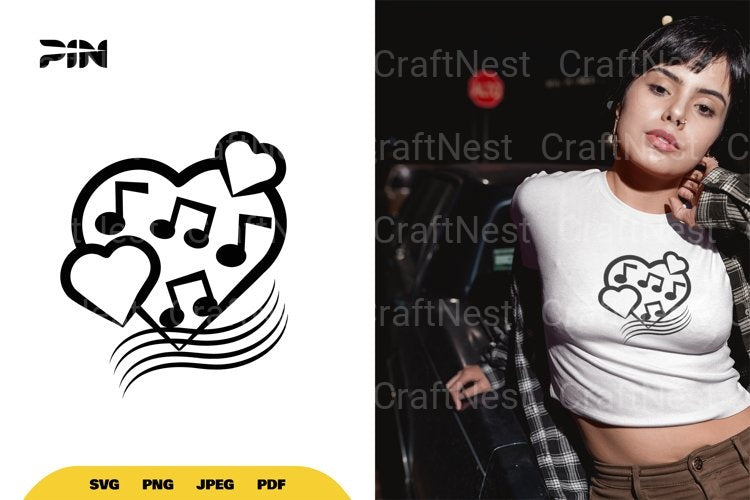 Love and Music SVG Bundle - CraftNest - Digital Crafting and Art