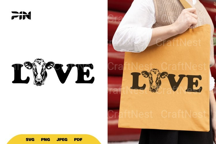 Lovely Cow SVG Bundle - CraftNest - Digital Crafting and Art