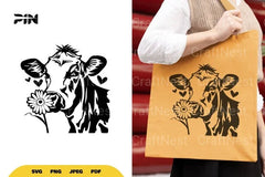 Lovely Cow SVG Bundle - CraftNest - Digital Crafting and Art