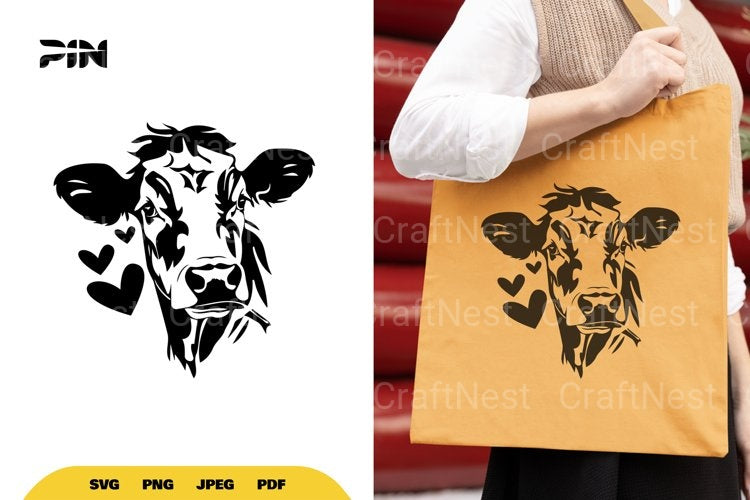 Lovely Cow SVG Bundle - CraftNest - Digital Crafting and Art